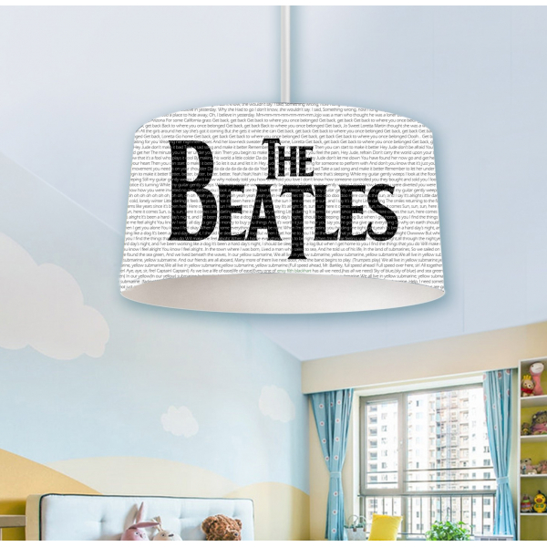 Veronya The Beatles Desenli Genç ve Çocuk Odası Avizesi